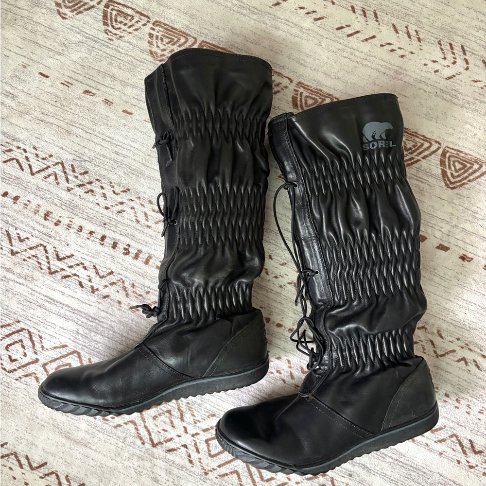 Sorel Women's Tall Black Firenzy Boots Size 6